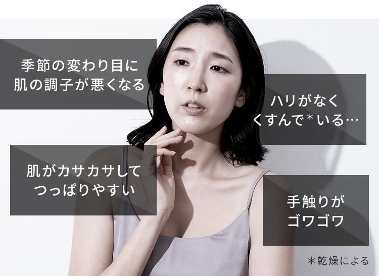 季節の変わり目に肌の調子が悪くなる
