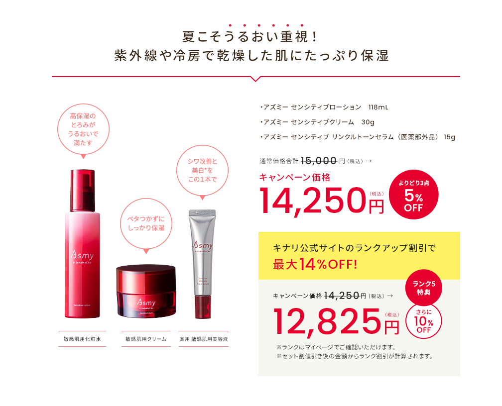 ライン使いで、肌のうつくしさをつみあげていく 経済的でエコなレフィルセット