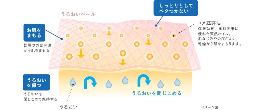 うるおいベールでお肌をまもる