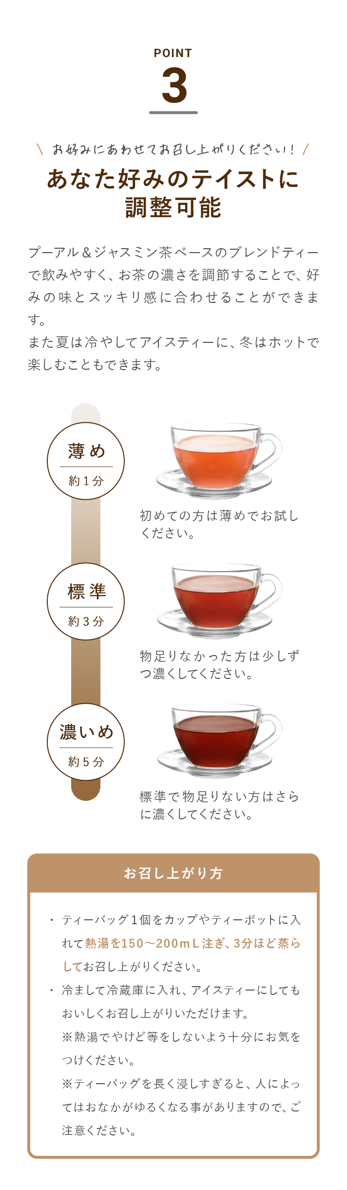 キャンドルブッシュを中心とした種のボタニカル成分配合快朝麗茶