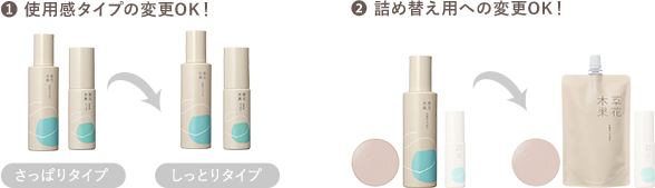 使用感タイプの変更OK！