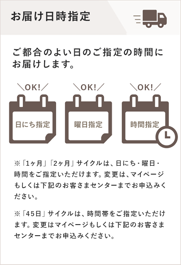 お届け指定
