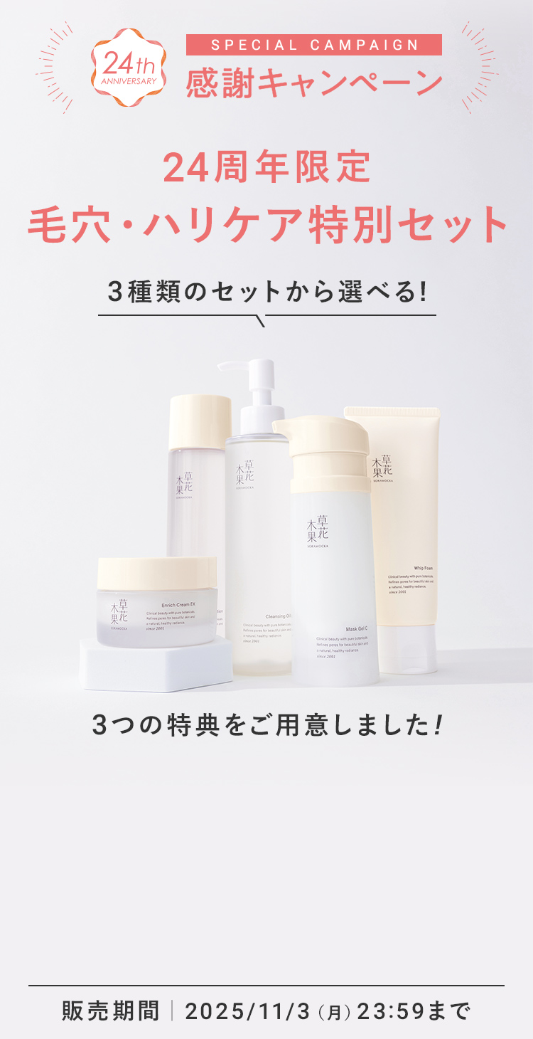 24周年限定 毛穴・ハリケア特別セット