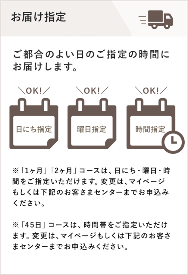 お届け指定