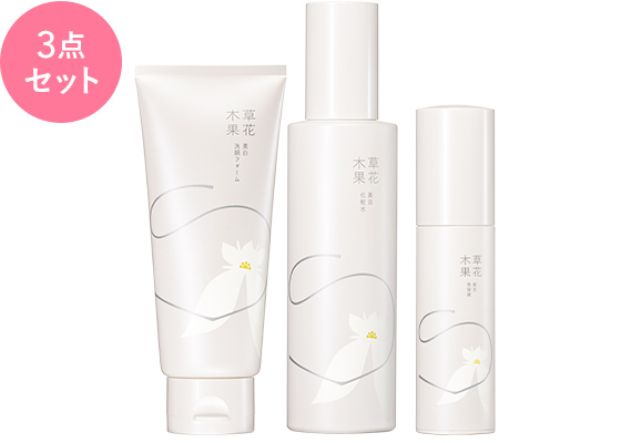 薬用洗顔フォーム+美白化粧水+美白美容液